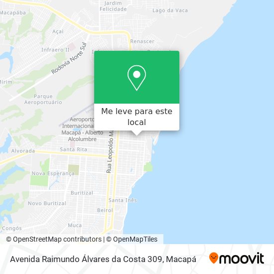 Avenida Raimundo Álvares da Costa 309 mapa