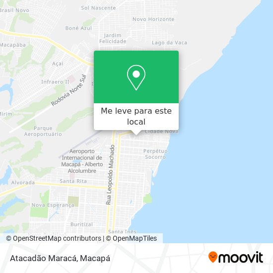 Atacadão Maracá mapa