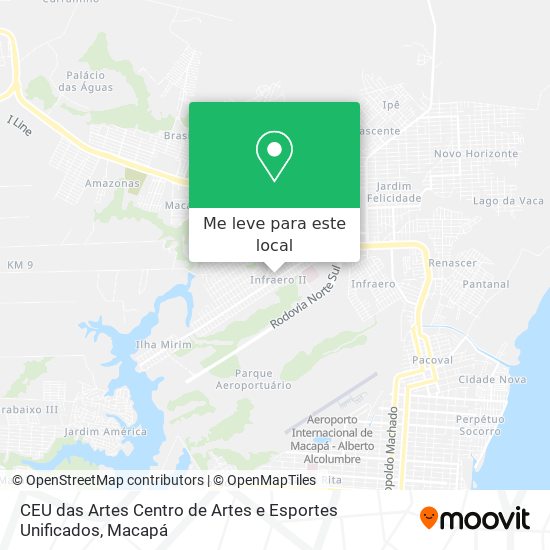 CEU das Artes Centro de Artes e Esportes Unificados mapa