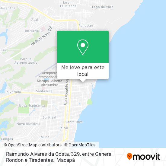 Raimundo Alvares da Costa, 329, entre General Rondon e Tiradentes. mapa