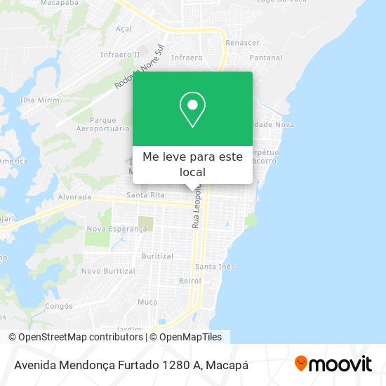 Avenida Mendonça Furtado 1280 A mapa