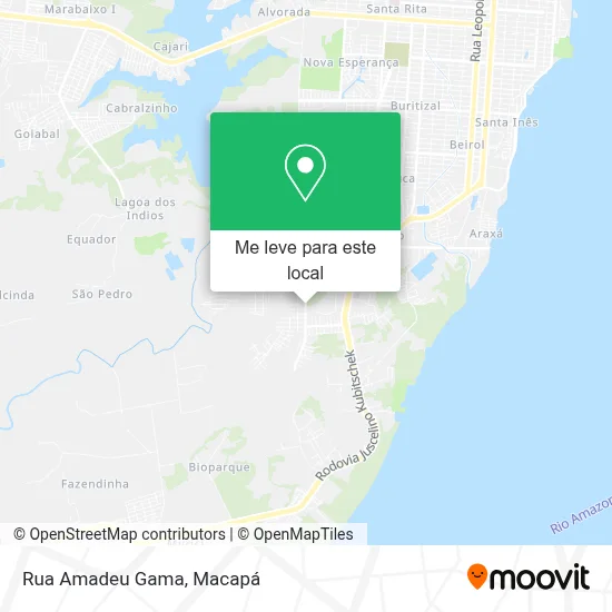 Rua Amadeu Gama mapa