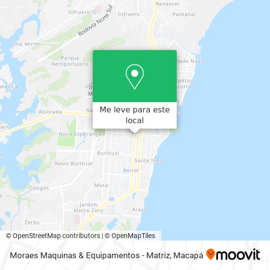 Moraes Maquinas & Equipamentos - Matriz mapa