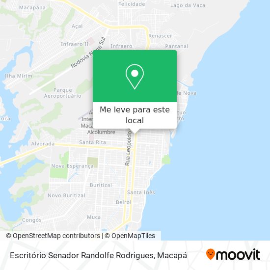 Escritório Senador Randolfe Rodrigues mapa