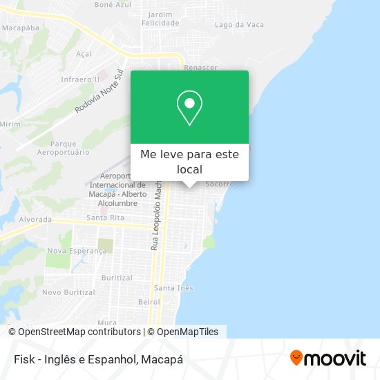 Fisk - Inglês e Espanhol mapa