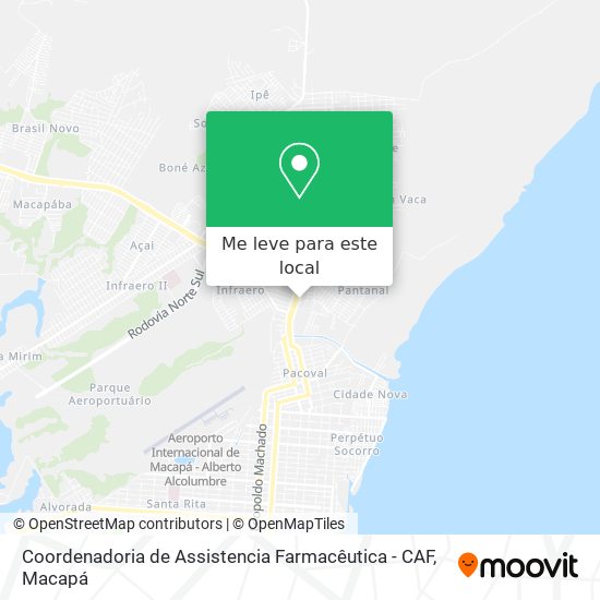 Coordenadoria de Assistencia Farmacêutica - CAF mapa