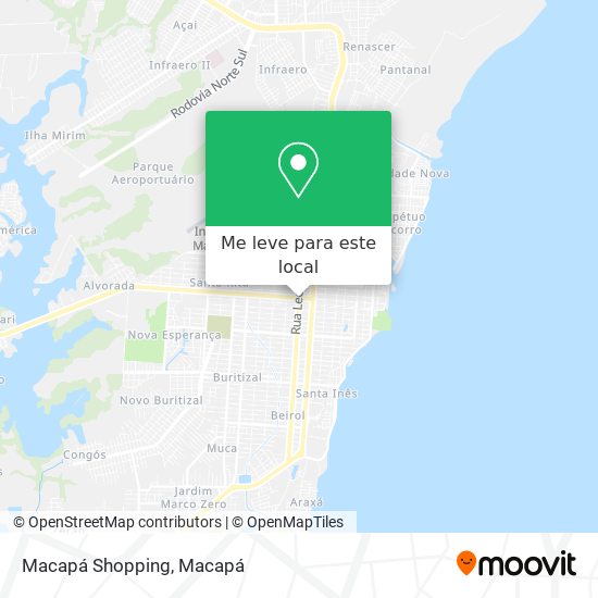 Macapá Shopping mapa