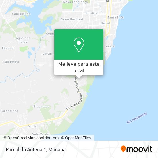 Ramal da Antena 1 mapa