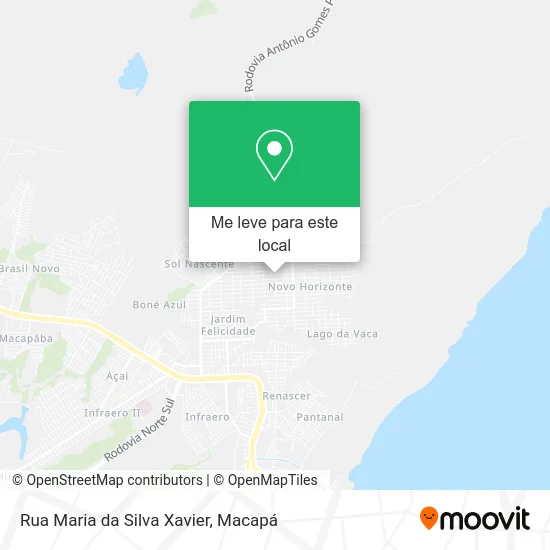 Rua Maria da Silva Xavier mapa
