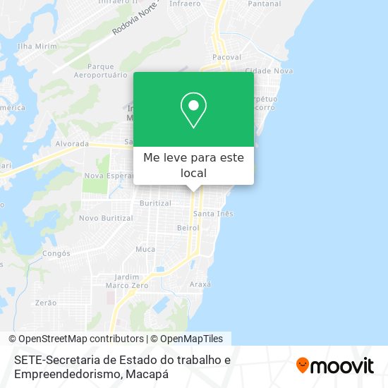 SETE-Secretaria de Estado do trabalho e Empreendedorismo mapa