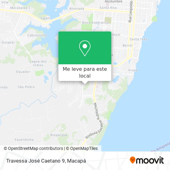Travessa José Caetano 9 mapa