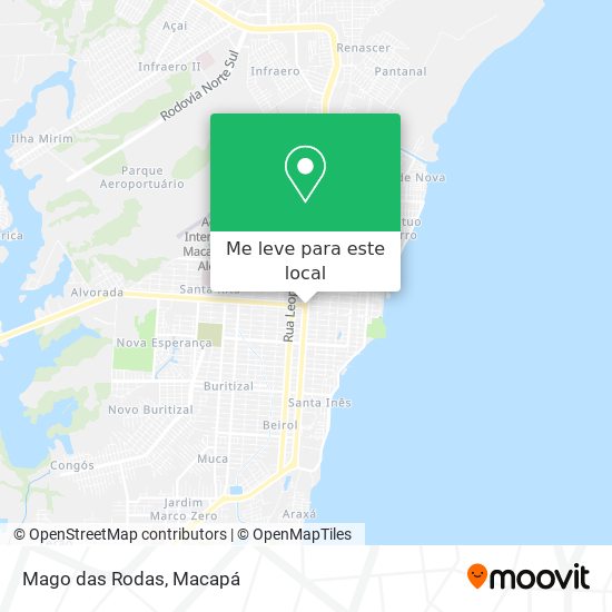 Mago das Rodas mapa