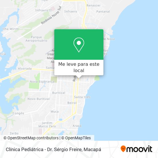 Clínica Pediátrica - Dr. Sérgio Freire mapa