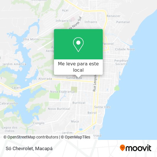 Só Chevrolet mapa