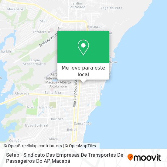 Setap - Sindicato Das Empresas De Transportes De Passageiros Do AP mapa