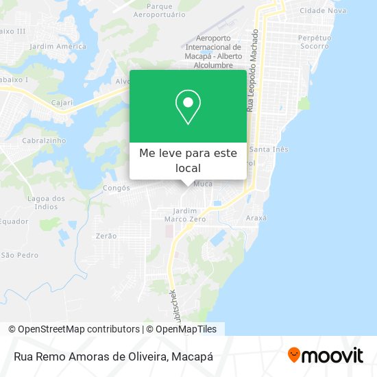 Rua Remo Amoras de Oliveira mapa