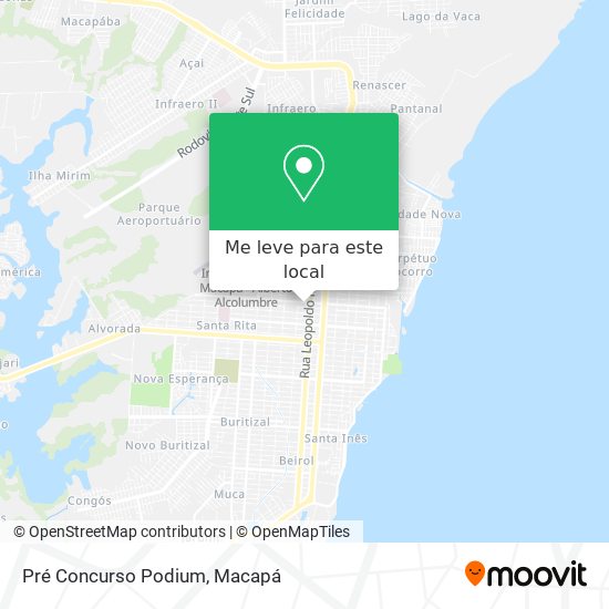 Pré Concurso Podium mapa