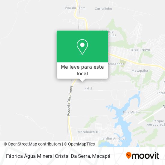 Fábrica Água Mineral Cristal Da Serra mapa