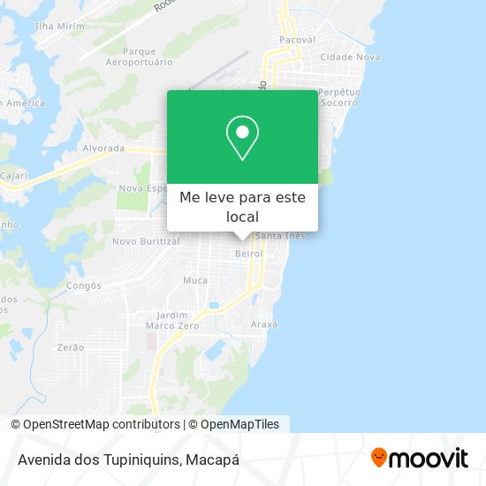 Avenida dos Tupiniquins mapa