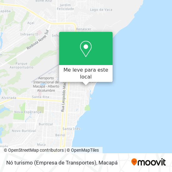 Nó turismo (Empresa de Transportes) mapa