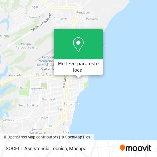 SÓCELL Assistência Técnica mapa