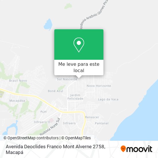 Avenida Deoclides Franco Mont Alverne 2758 mapa