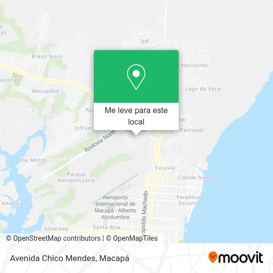Avenida Chico Mendes mapa