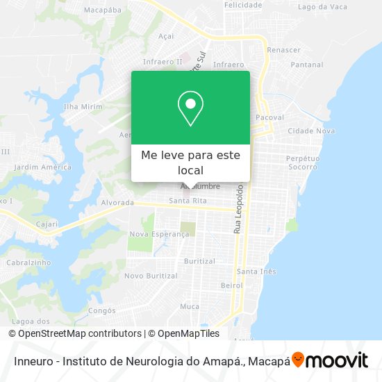 Inneuro - Instituto de Neurologia do Amapá. mapa