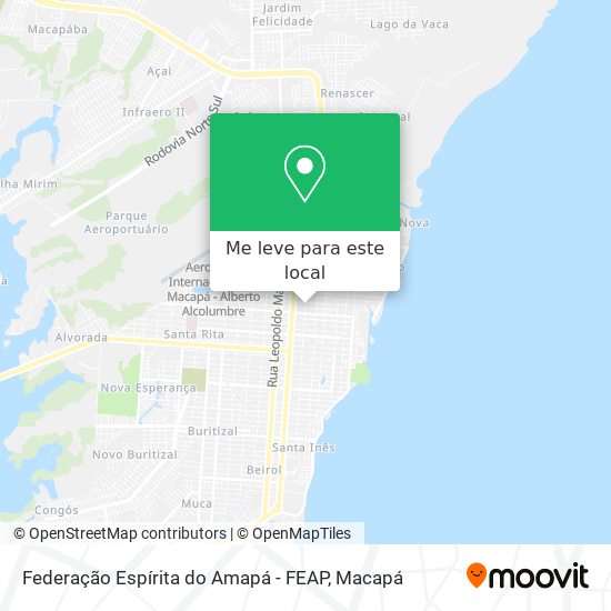 Federação Espírita do Amapá - FEAP mapa
