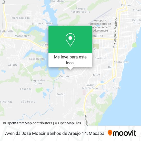 Avenida José Moacir Banhos de Araújo 14 mapa