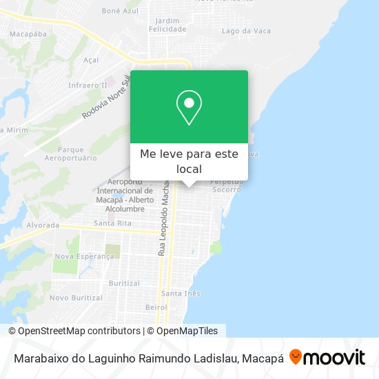 Marabaixo do Laguinho Raimundo Ladislau mapa