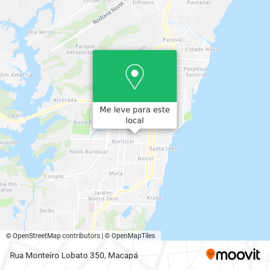 Rua Monteiro Lobato 350 mapa