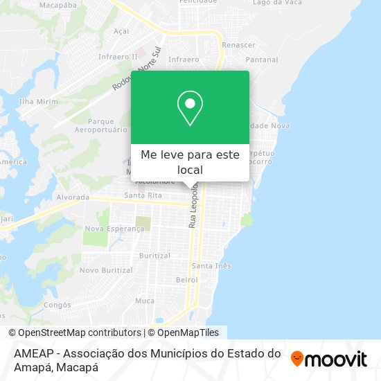 AMEAP - Associação dos Municípios do Estado do Amapá mapa