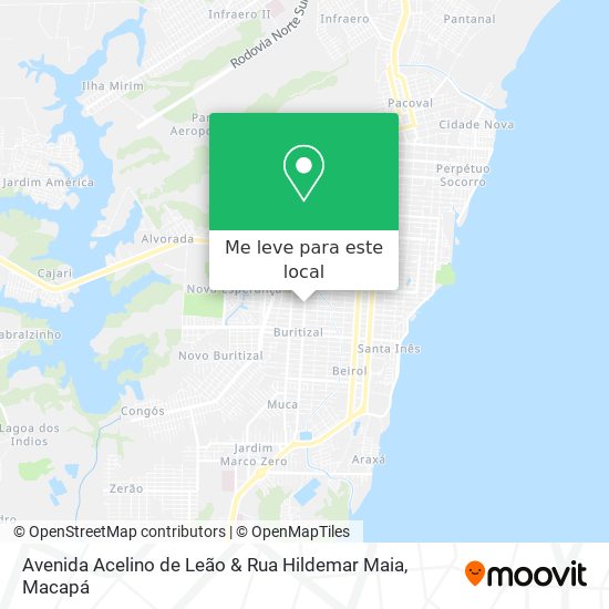 Avenida Acelino de Leão & Rua Hildemar Maia mapa