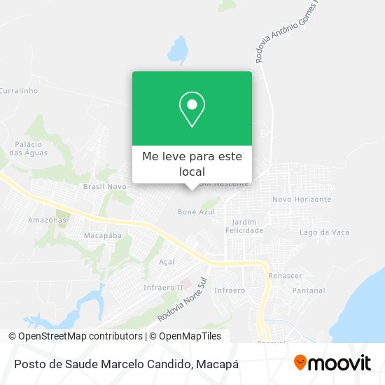 Posto de Saude  Marcelo Candido mapa