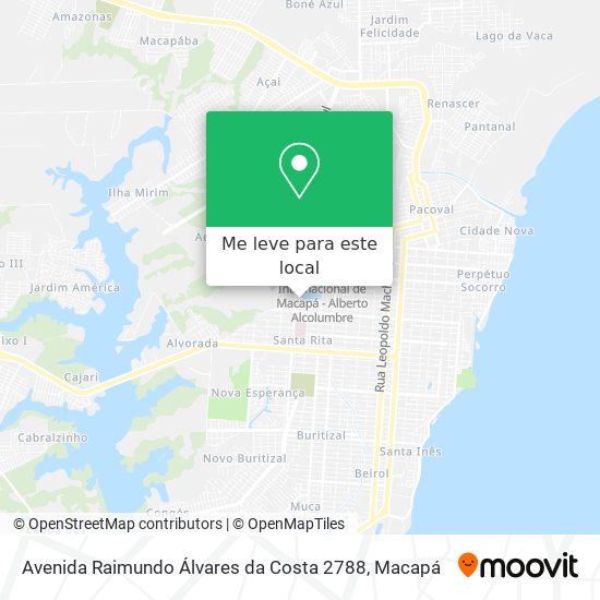 Avenida Raimundo Álvares da Costa 2788 mapa