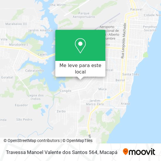 Travessa Manoel Valente dos Santos 564 mapa