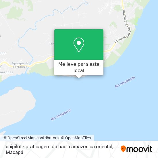 unipilot - praticagem da bacia amazônica oriental mapa
