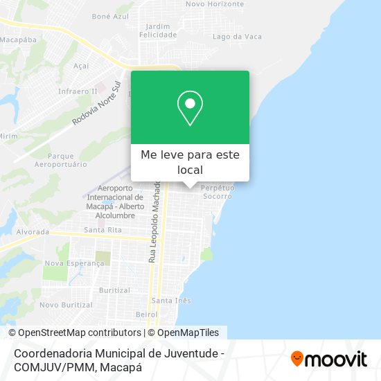 Coordenadoria Municipal de Juventude - COMJUV / PMM mapa