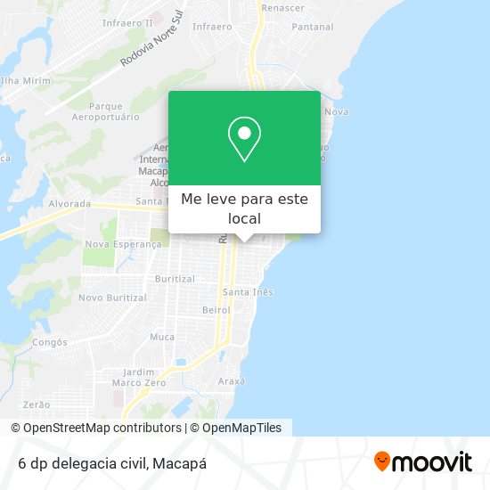 6 dp delegacia civil mapa