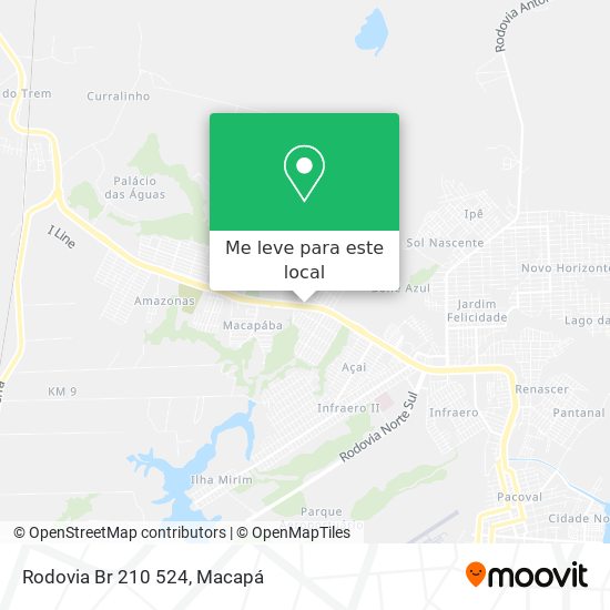 Rodovia Br 210 524 mapa