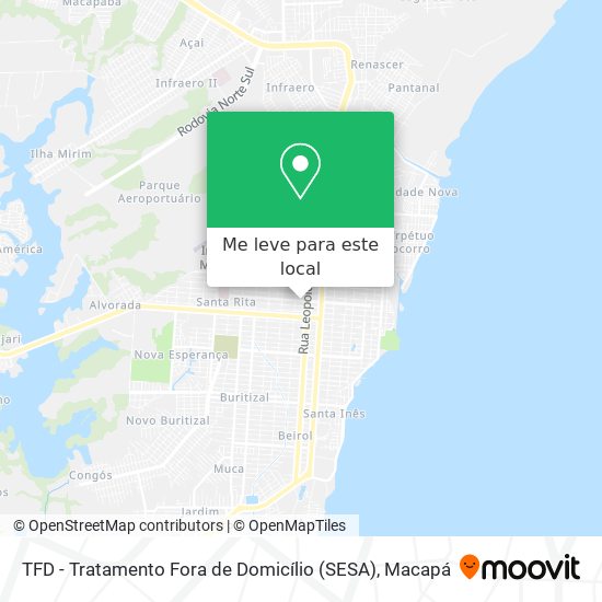 TFD - Tratamento Fora de Domicílio (SESA) mapa