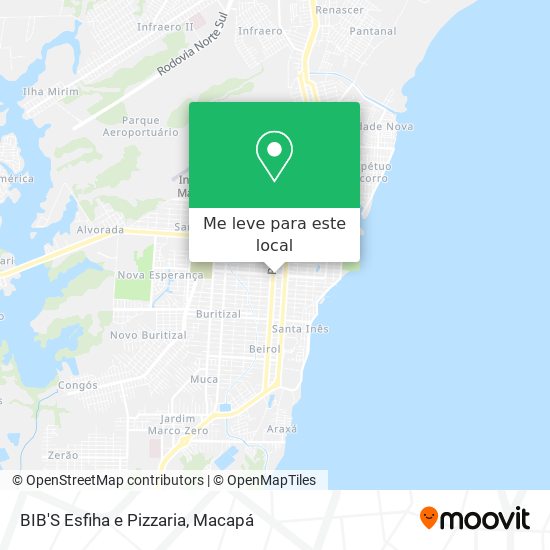 BIB'S Esfiha e Pizzaria mapa