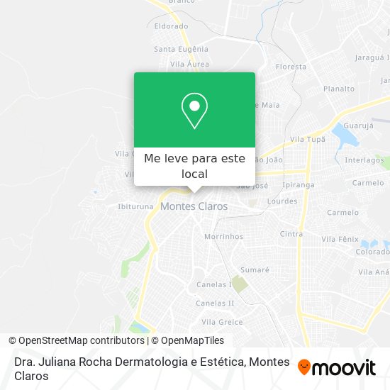 Dra. Juliana Rocha Dermatologia e Estética mapa