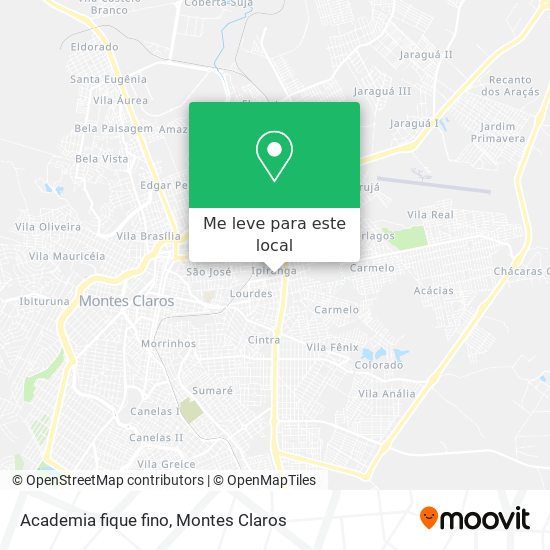 Academia fique fino mapa