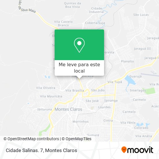 Cidade Salinas. 7 mapa