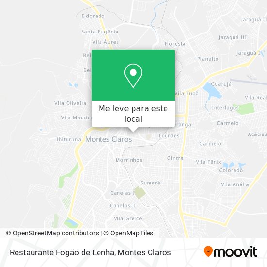 Restaurante Fogão de Lenha mapa