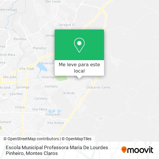 Escola Municipal Professora Maria De Lourdes Pinheiro mapa