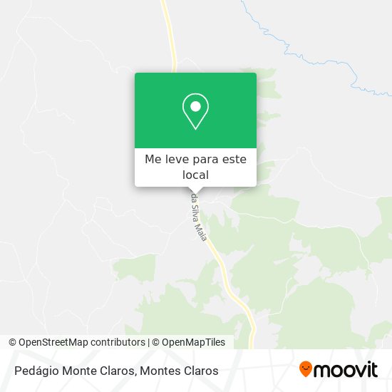 Pedágio Monte Claros mapa