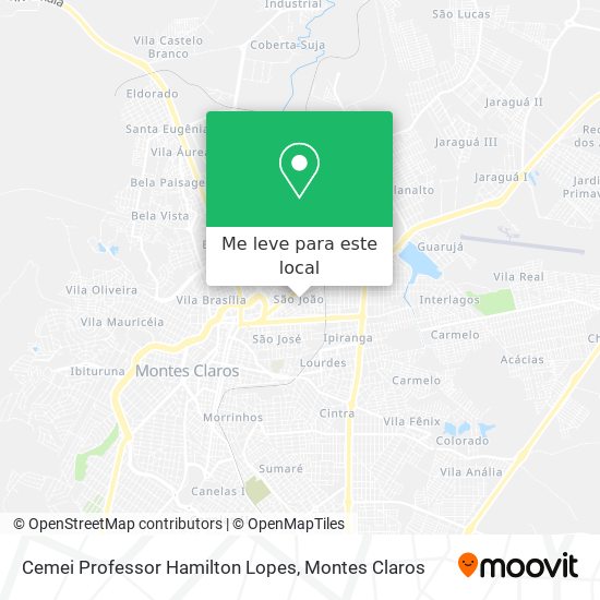 Cemei Professor Hamilton Lopes mapa